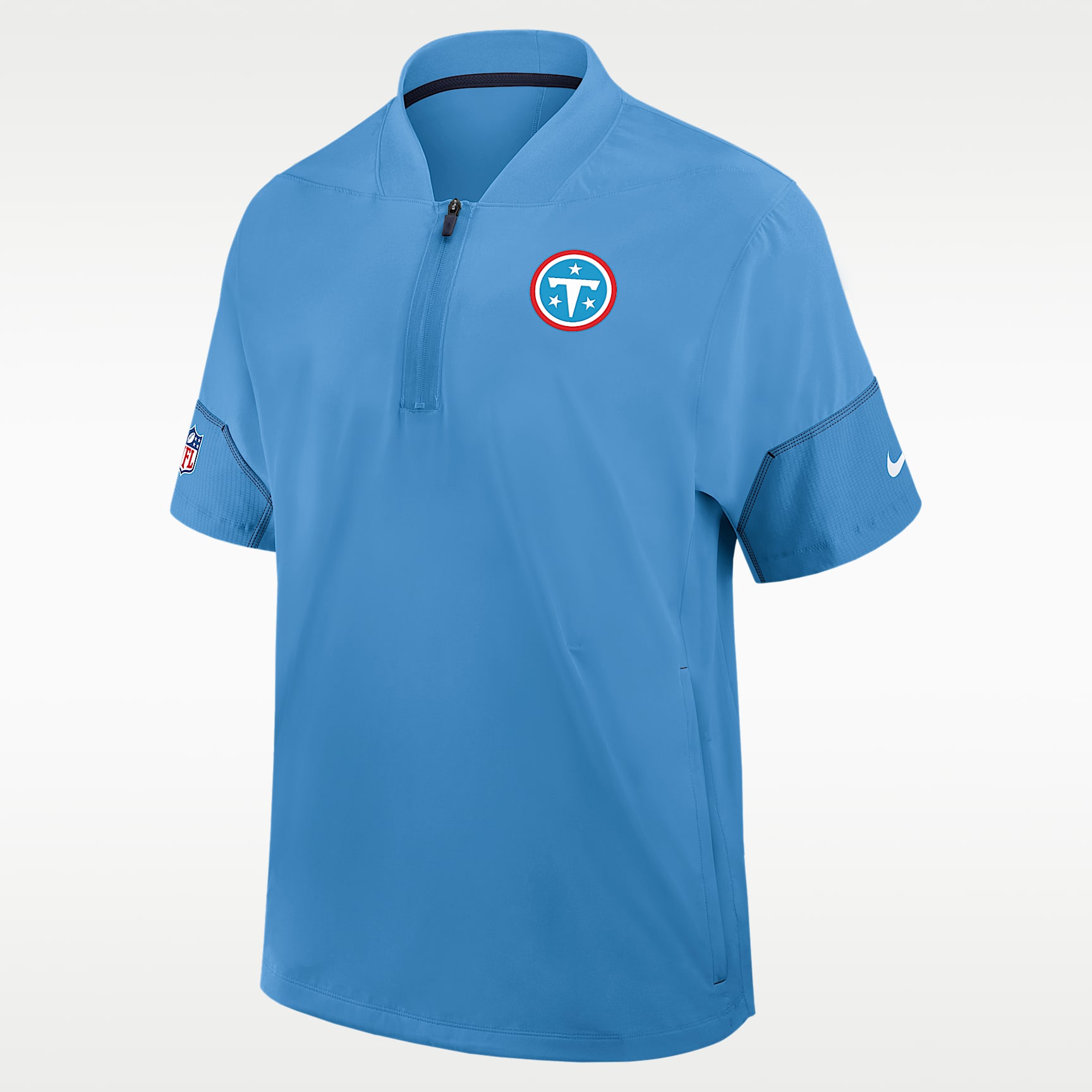 Tennessee Titans Sideline Coach Men's Nike NFL 1/2-Zip Short
